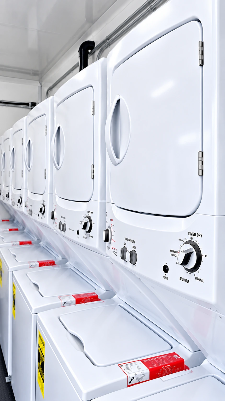 Mobile laundry trailer rental with commercial washers and dryers